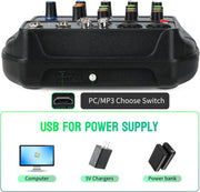 Four-Channel Bluetooth Audio Mixer