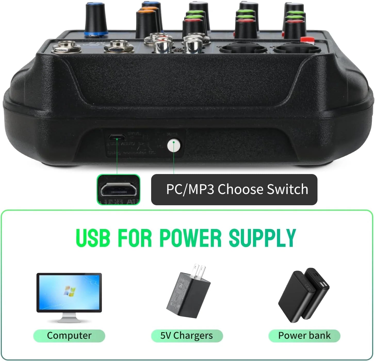 Four-Channel Bluetooth Audio Mixer