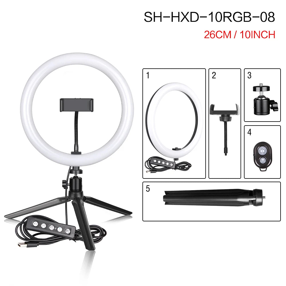 RGB Tripod Ring Light