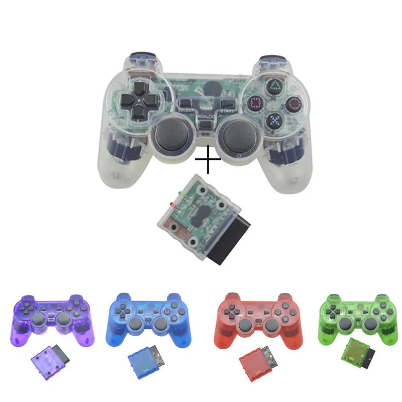 Transparent Wireless PS2 Game Controller