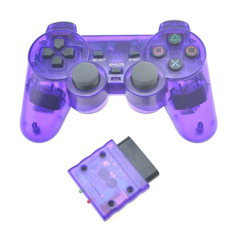 Transparent Wireless PS2 Game Controller