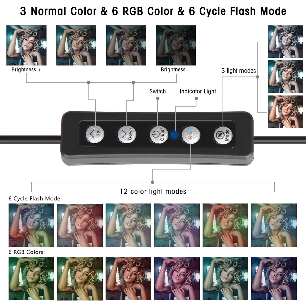 RGB Tripod Ring Light