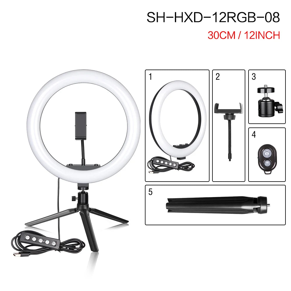 RGB Tripod Ring Light
