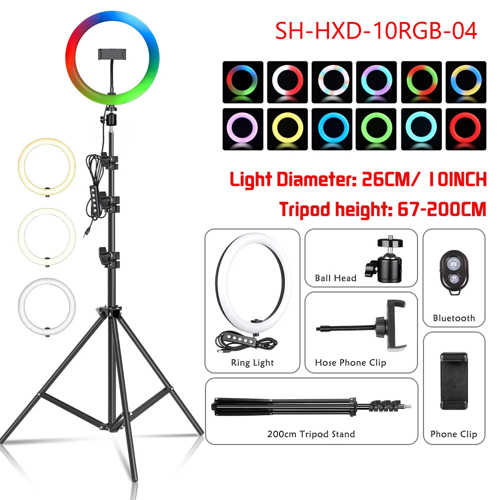 RGB Tripod Ring Light