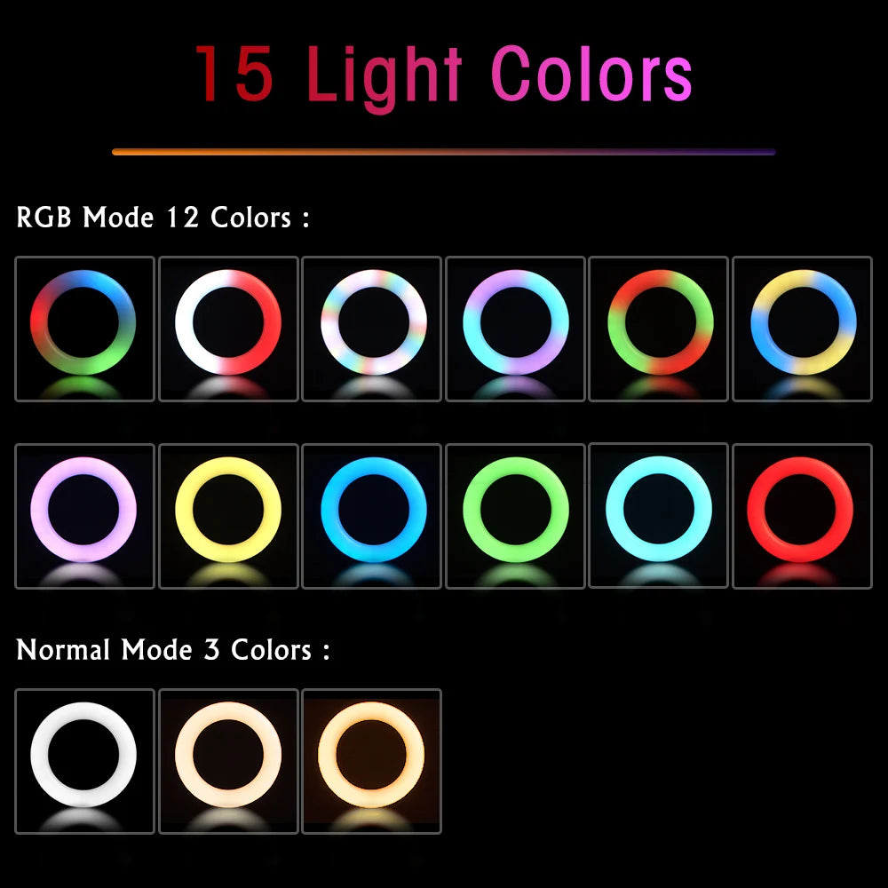 RGB Tripod Ring Light