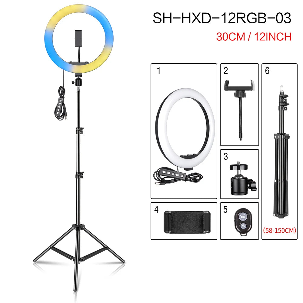 RGB Tripod Ring Light