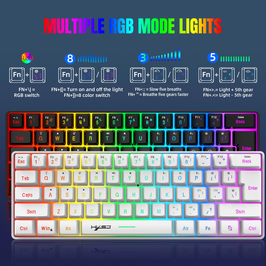 Compact Tri-Mode Gaming Keyboard