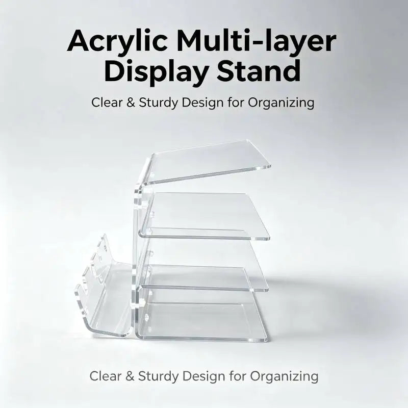 Three-Tier Acrylic Keyboard Stand