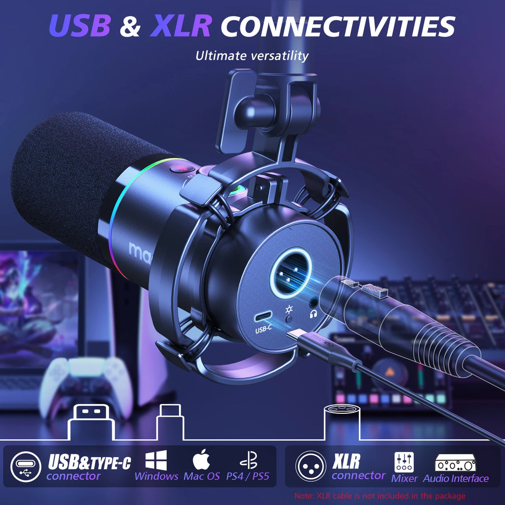 MAONO Dynamic RGB Microphone
