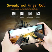 Anti-Sweat Mobile Gaming Finger Sleeves