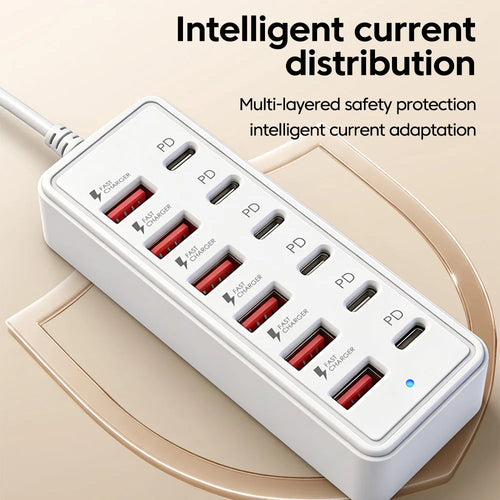 12-Port USB Charging Station