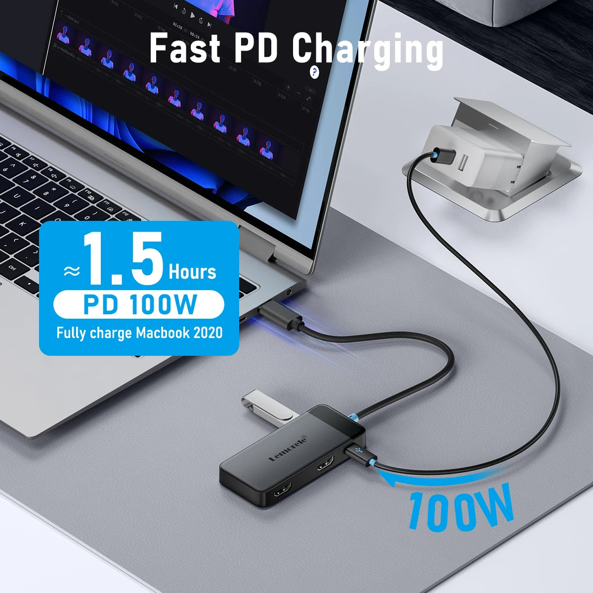 Lemorele 6-in-1 USB-C Hub