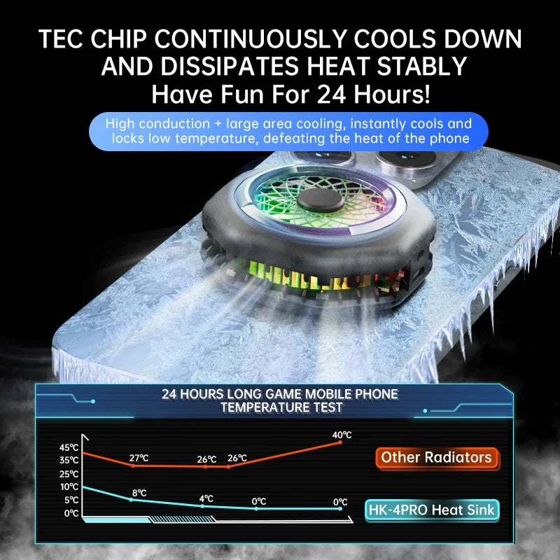 HK4 Pro Magnetic Phone Cooler
