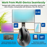 Ergonomic Vertical Wireless Mouse
