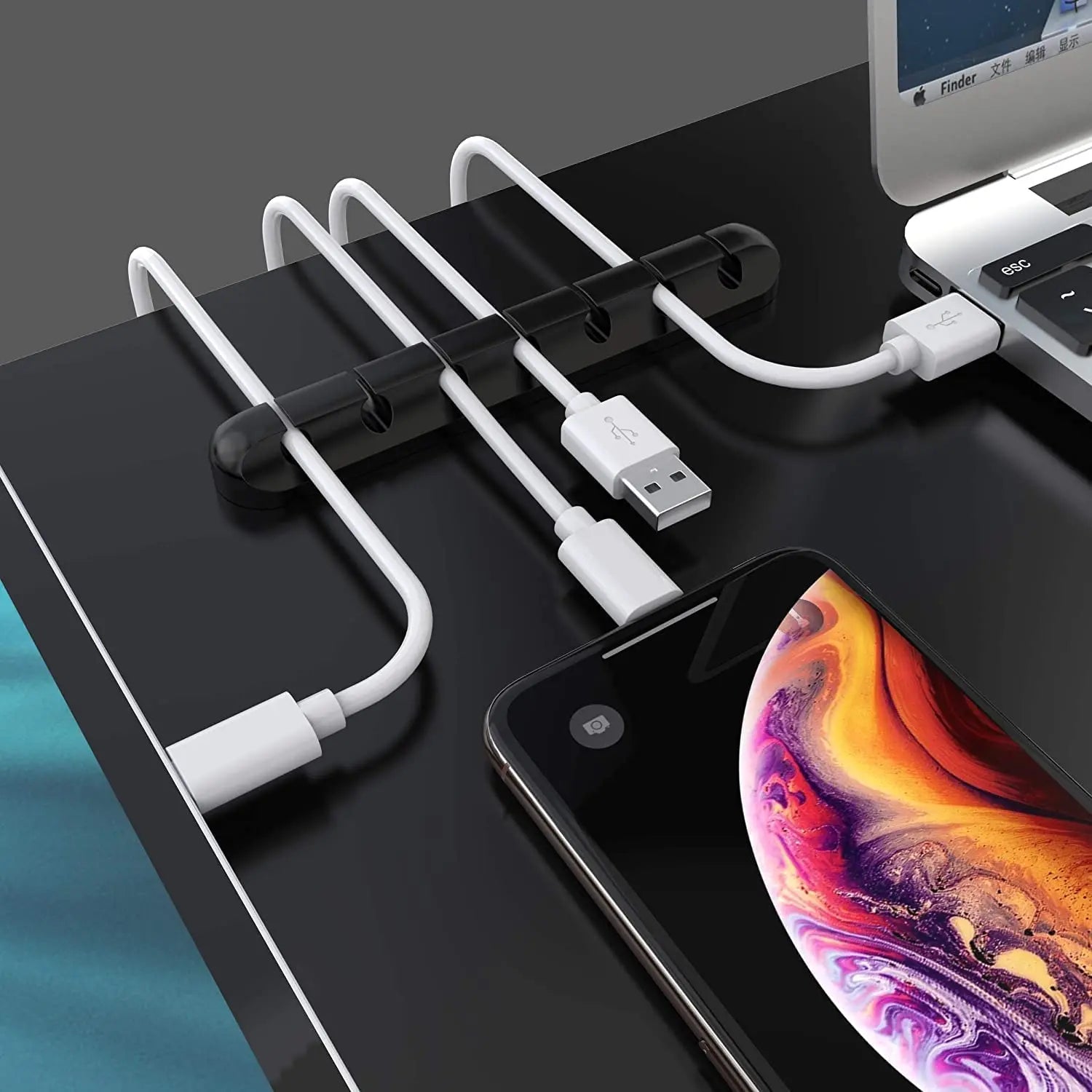 Silicone Desktop Cable Organizer