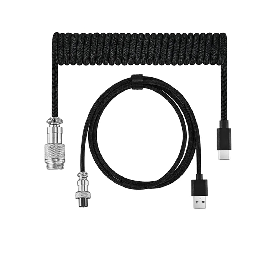 Coiled USB-C Keyboard Cable