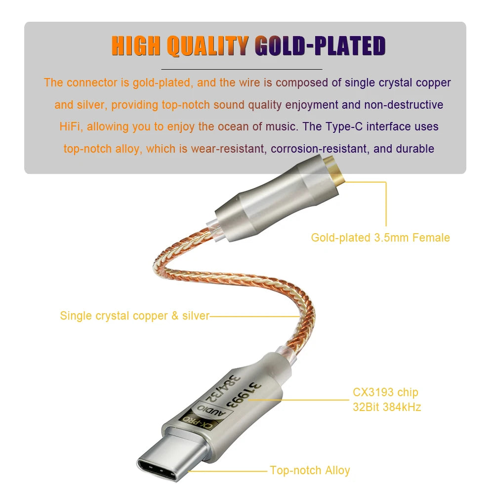 USB-C HiFi DAC Adapter