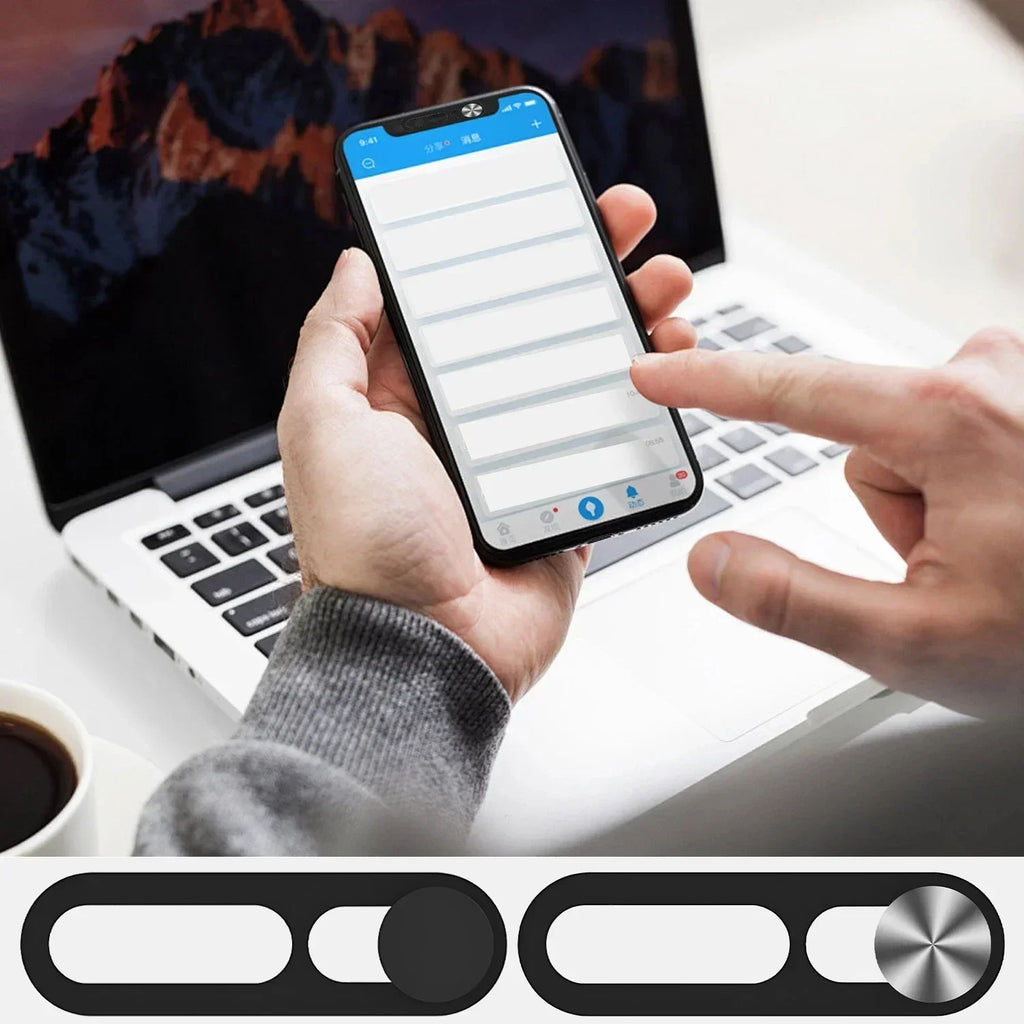 Sliding Webcam Privacy Covers