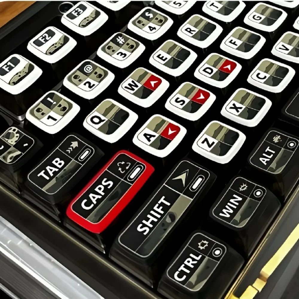 Transparent Pudding Keyboard Keycaps