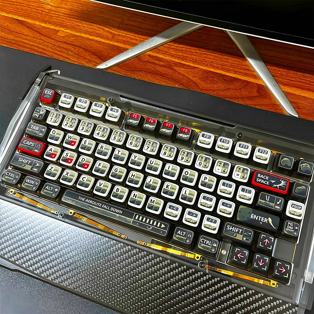Transparent Pudding Keyboard Keycaps