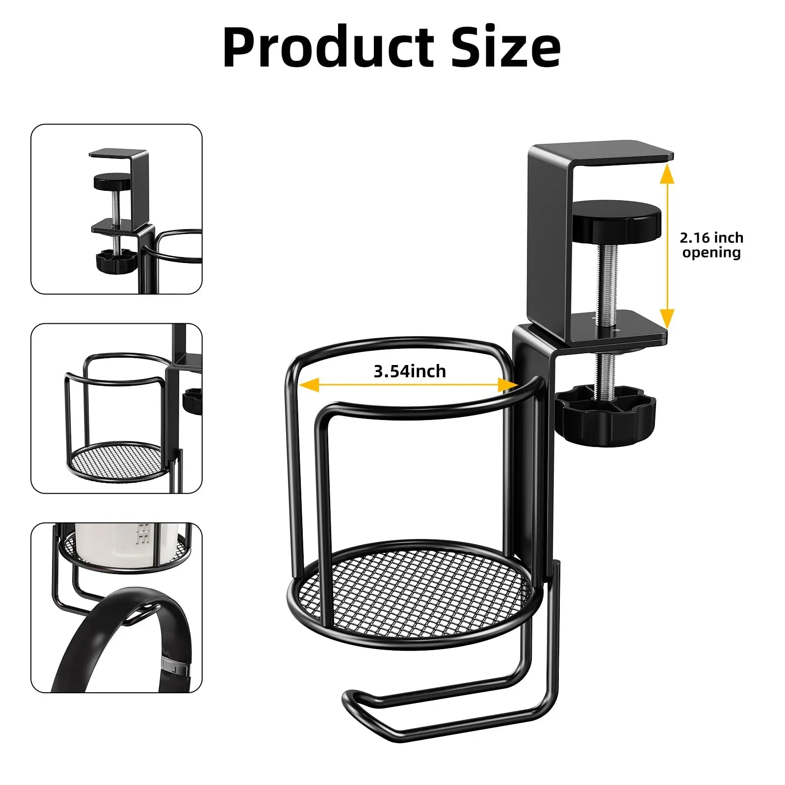 Rotating Cup Headphone Holder