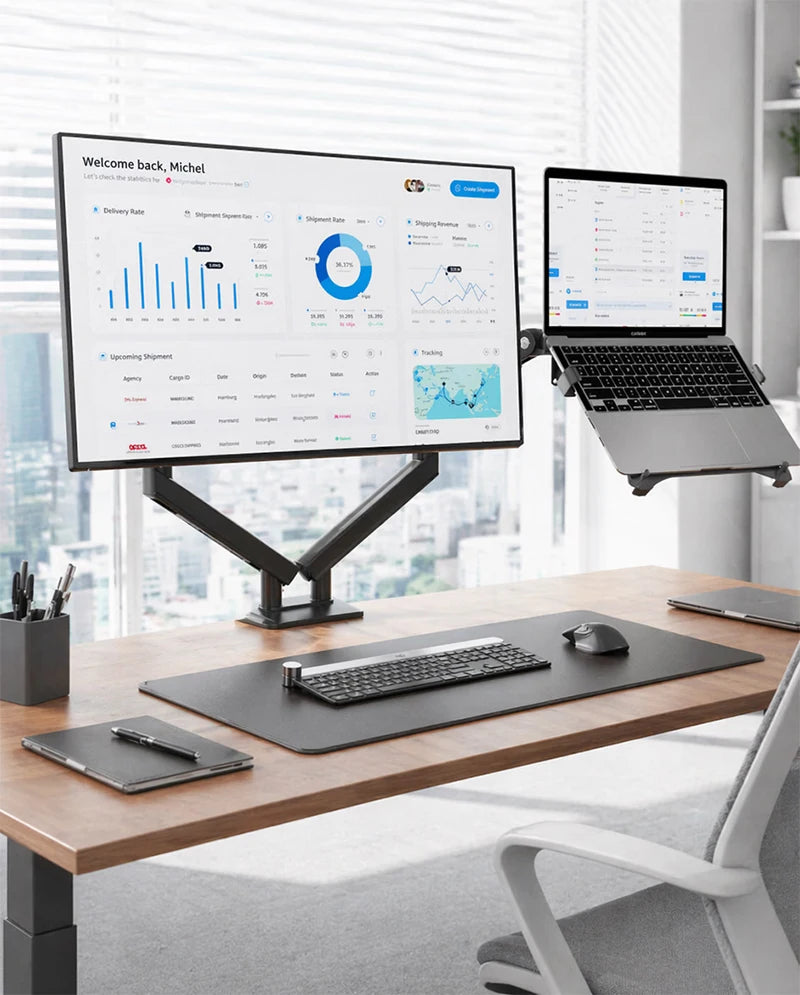 Dual Monitor Laptop Arm