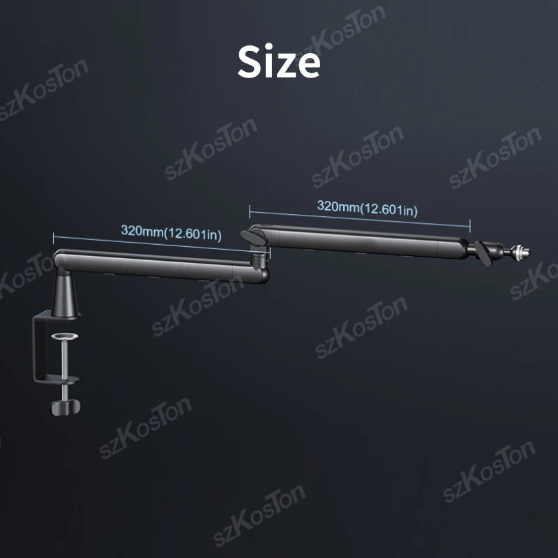 Low-Profile Microphone Boom Arm