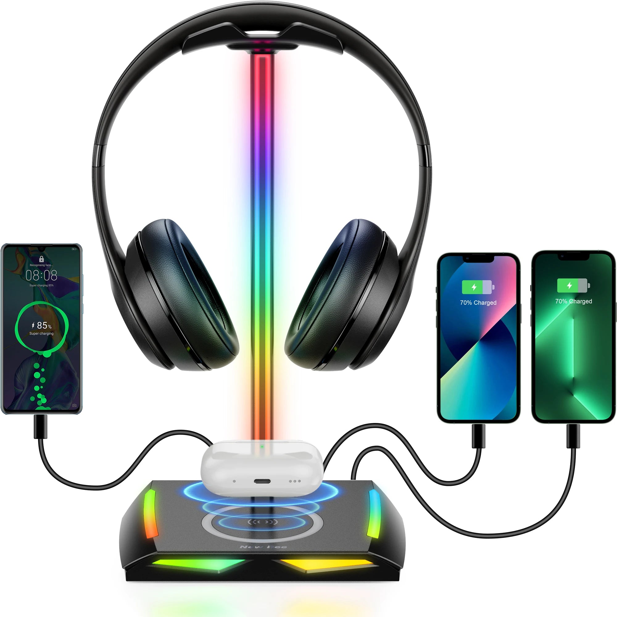 RGB Gaming Headphone Stand