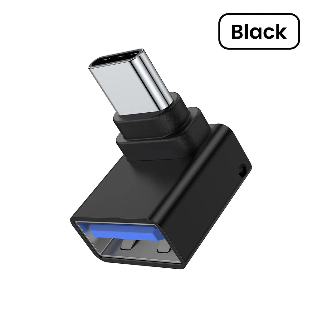 Right-Angle USB-C Female Adapter