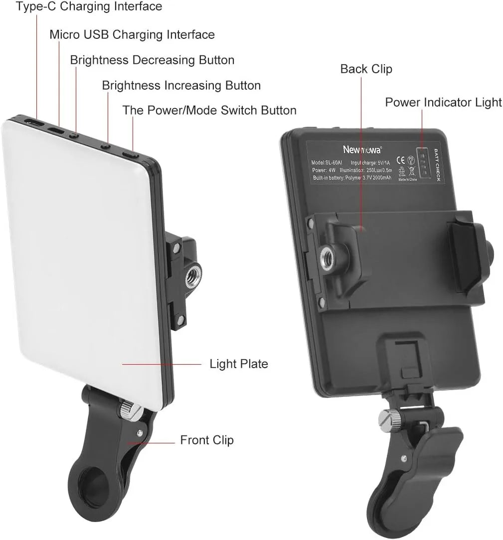 Clip-On Streaming Selfie Light
