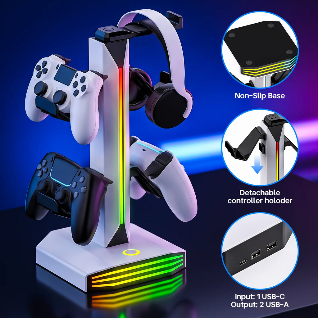 RGB Controller Headset Stand