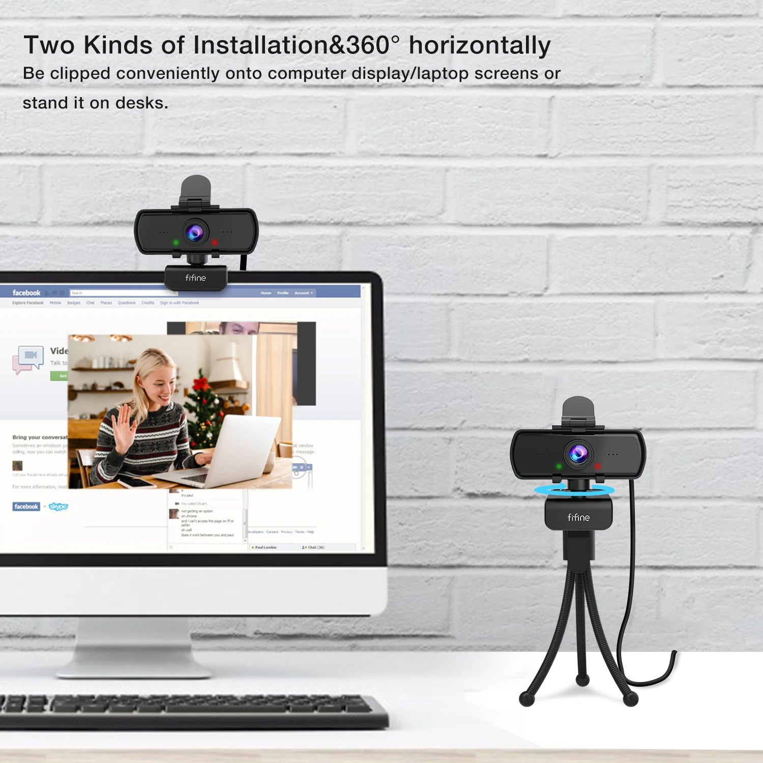 FIFINE 1440p Streaming Webcam