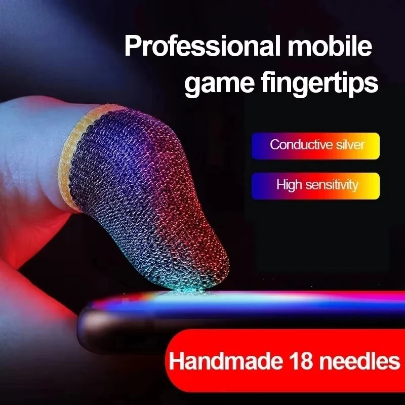 Anti-Sweat Mobile Gaming Finger Sleeves