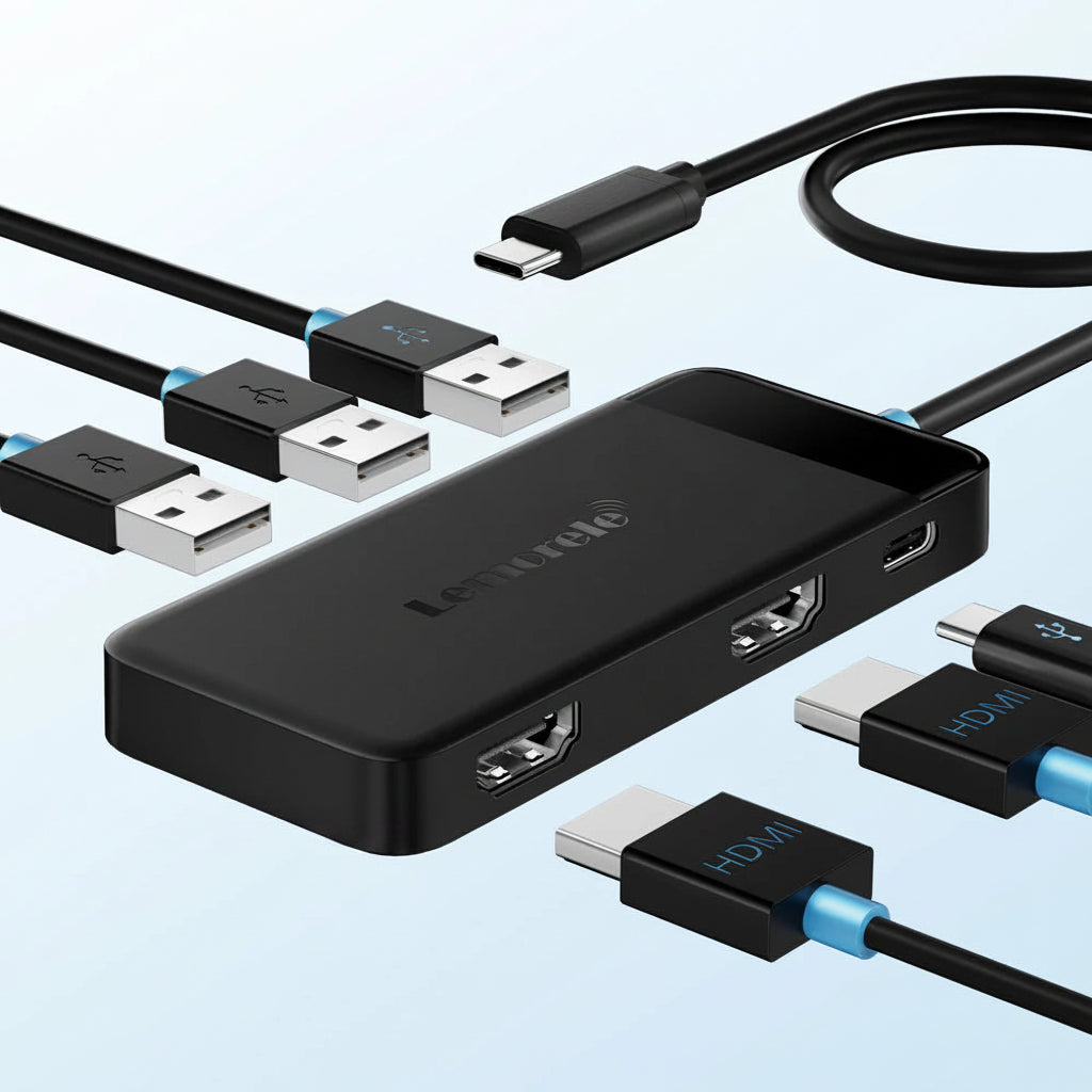 Lemorele 6-in-1 USB-C Hub
