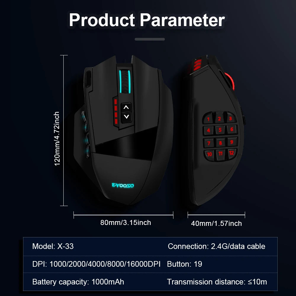 Programmable Wireless Gaming Mouse