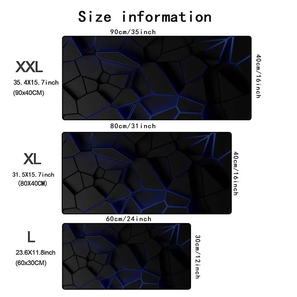 Geometric Non-Slip Gaming Mousepad