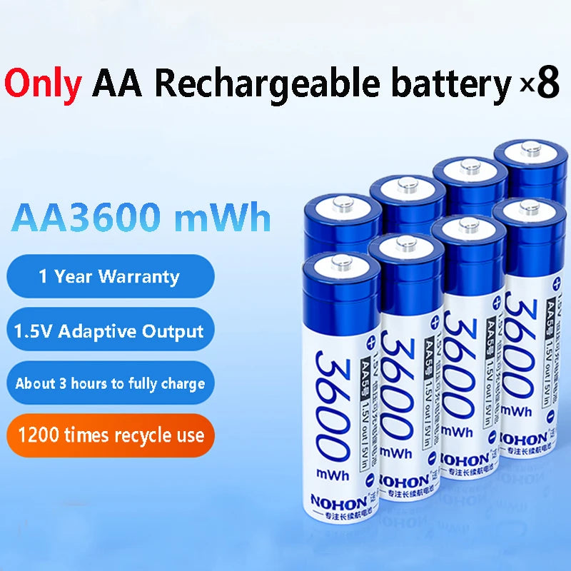 Rechargeable AA AAA Batteries