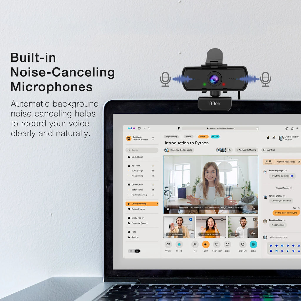 FIFINE 1440p Streaming Webcam