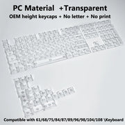 Transparent RGB Keyboard Keycaps