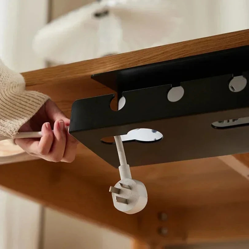 Clamp-On Under-Desk Cable Tray