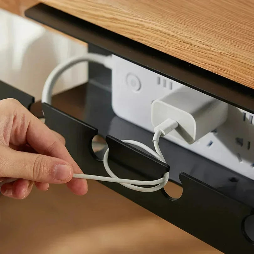 Clamp-On Under-Desk Cable Tray