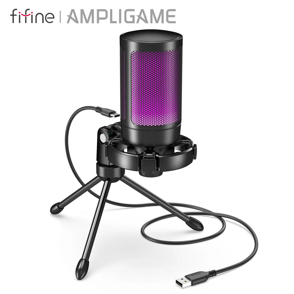 FIFINE RGB Gaming Microphone