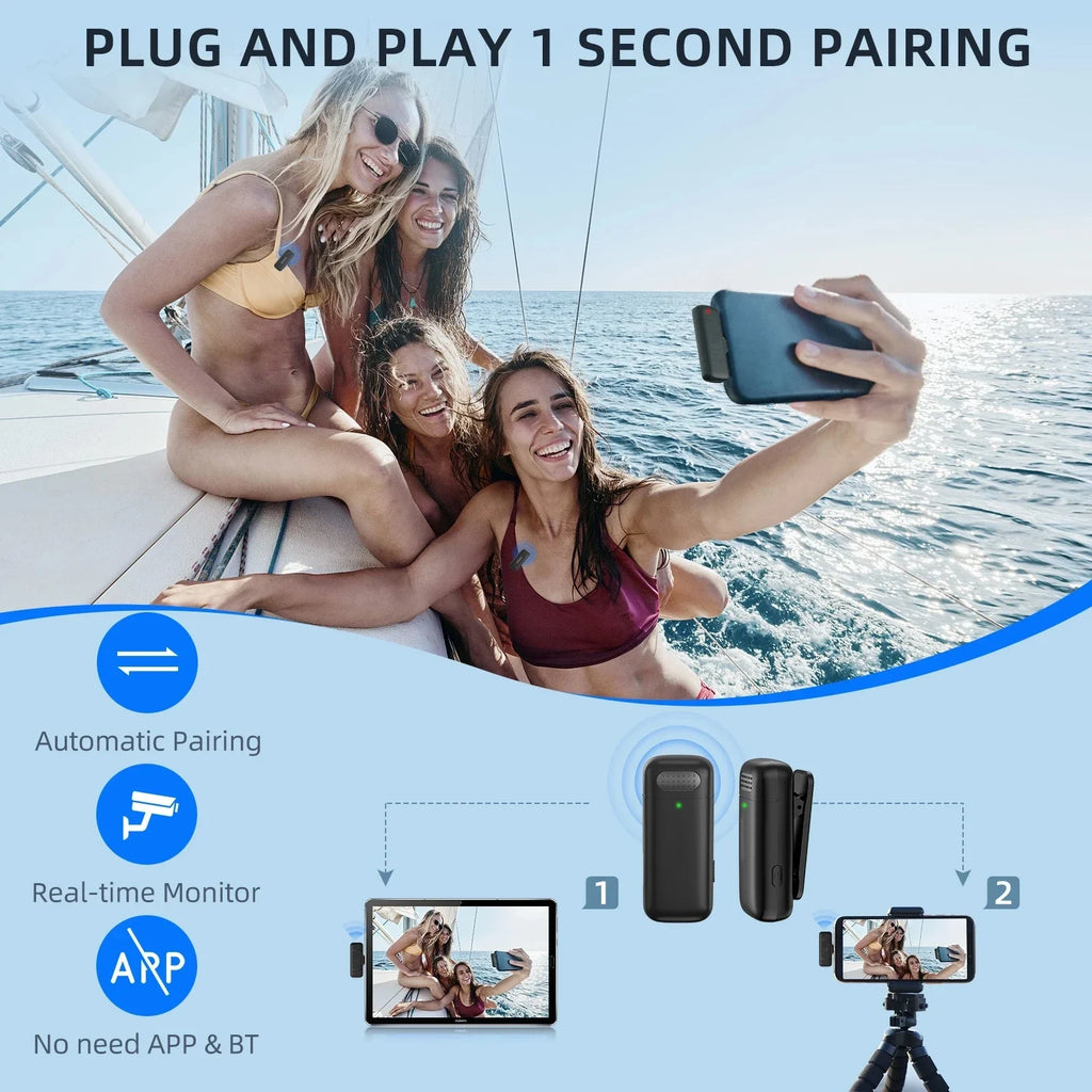 Wireless Lavalier Gaming Microphone