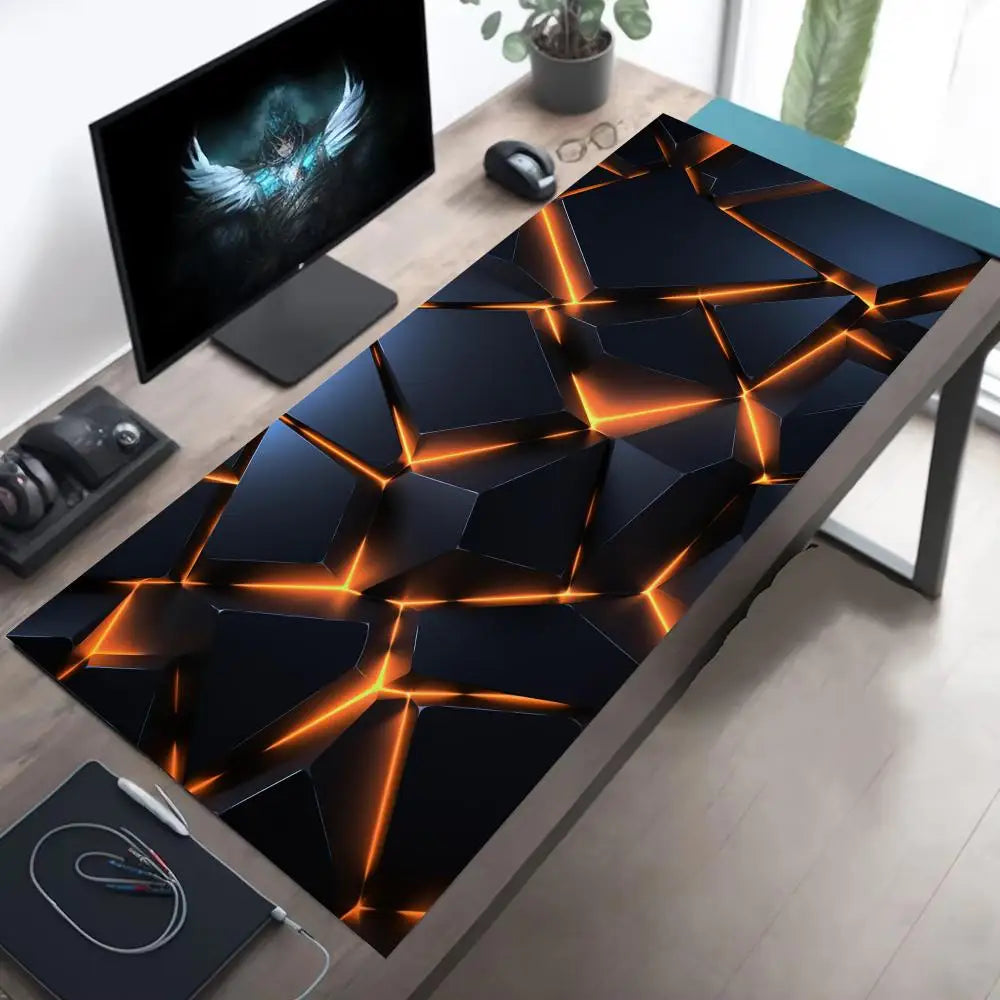 Geometric Non-Slip Gaming Mousepad