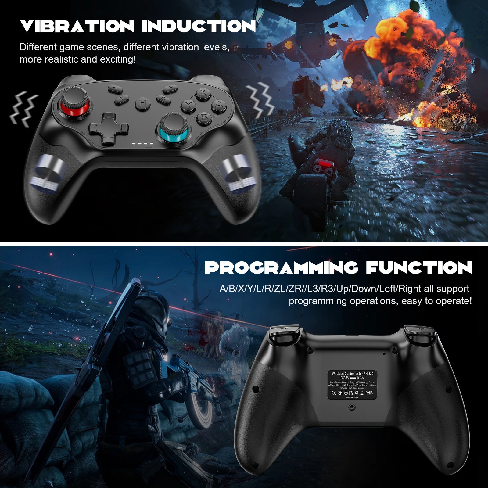 GAMROMBO Wireless Switch Gaming Controller