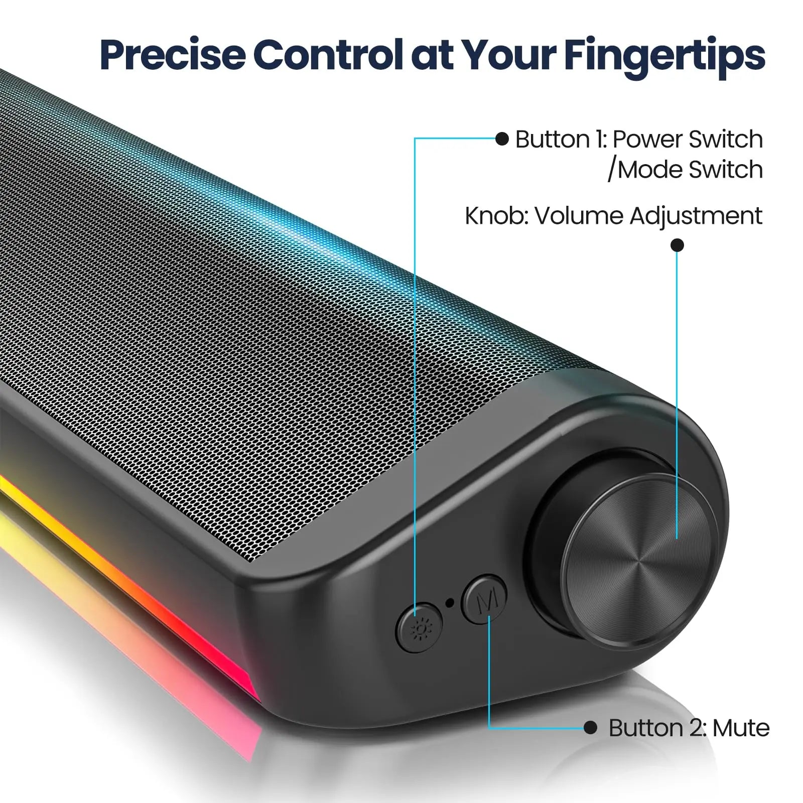 RGB Bluetooth Gaming Soundbar