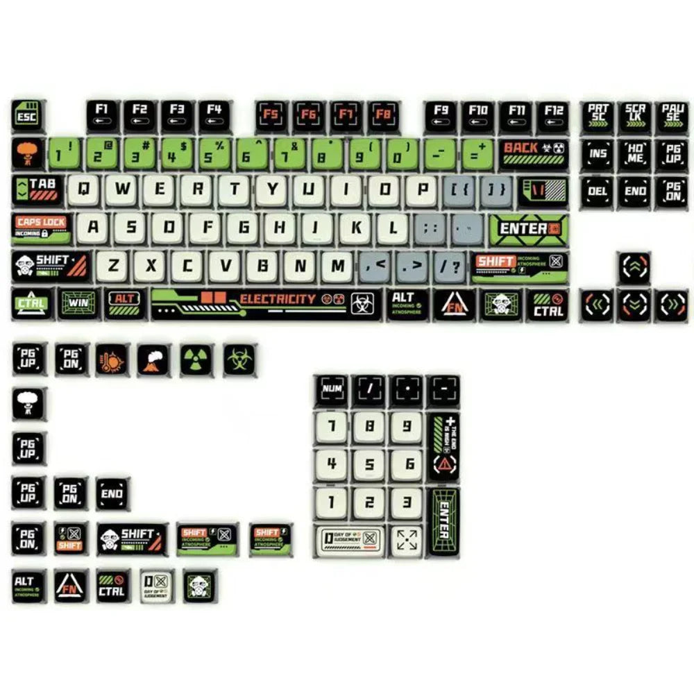 Transparent Pudding Keyboard Keycaps