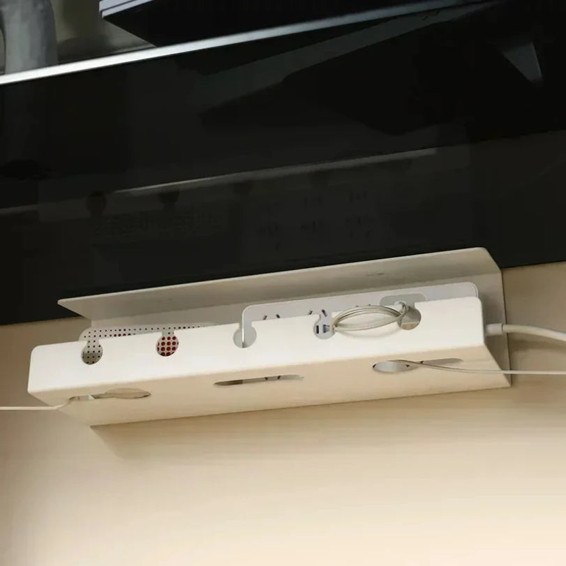 Clamp-On Under-Desk Cable Tray