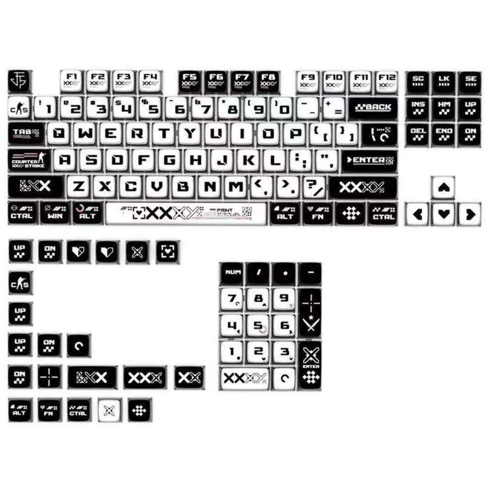Transparent Pudding Keyboard Keycaps
