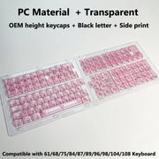 Transparent RGB Keyboard Keycaps